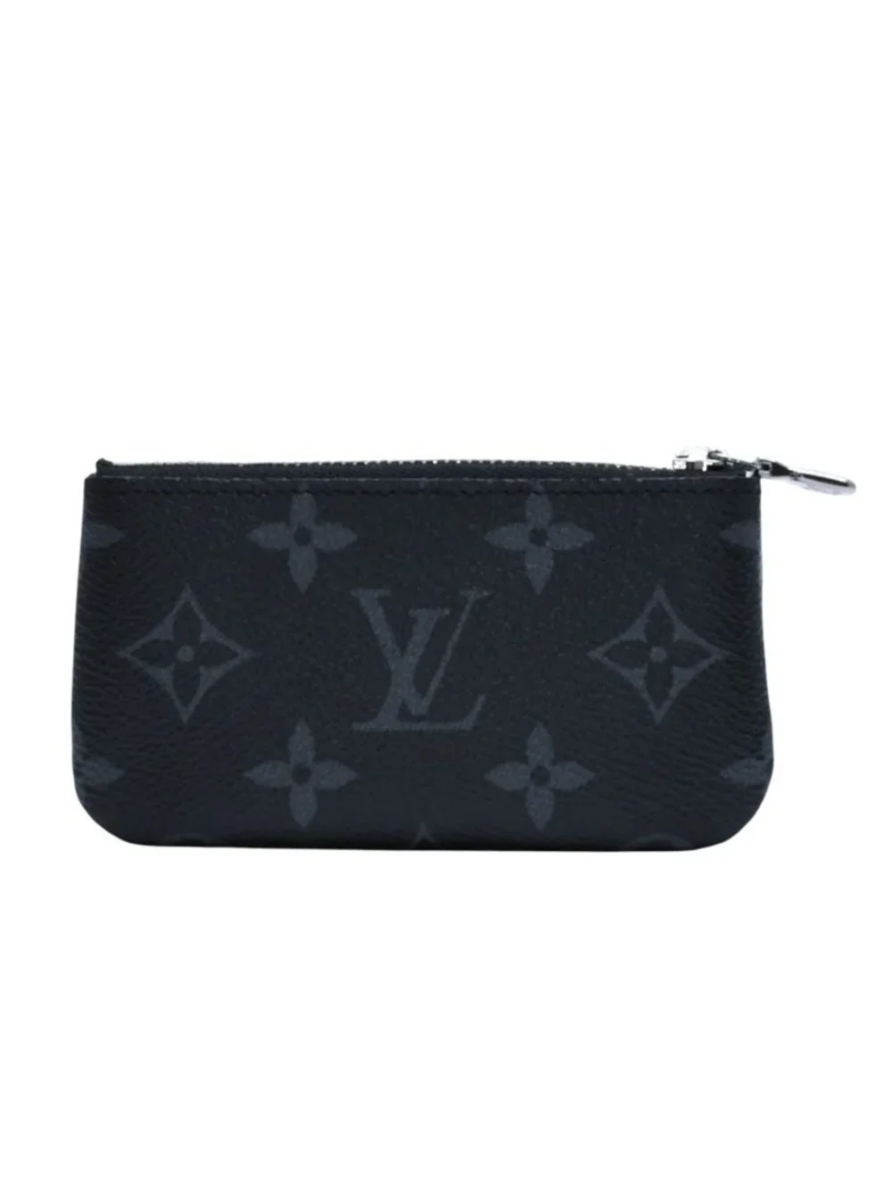 Louis Vuitton Pochette Cles Coin Purse Monogram Eclipse Black